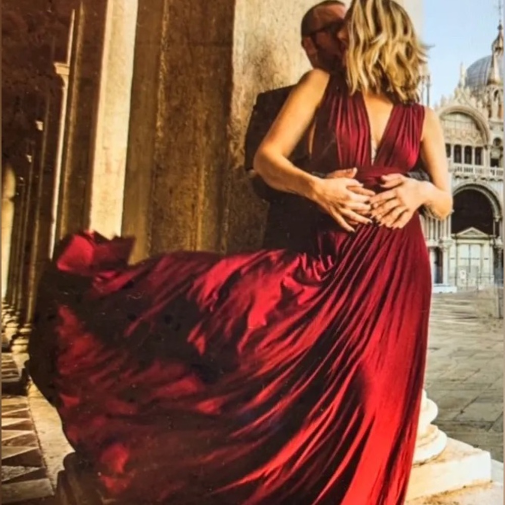 Lulus Tricks of the Trade Convertible Burgundy Maxi Dress